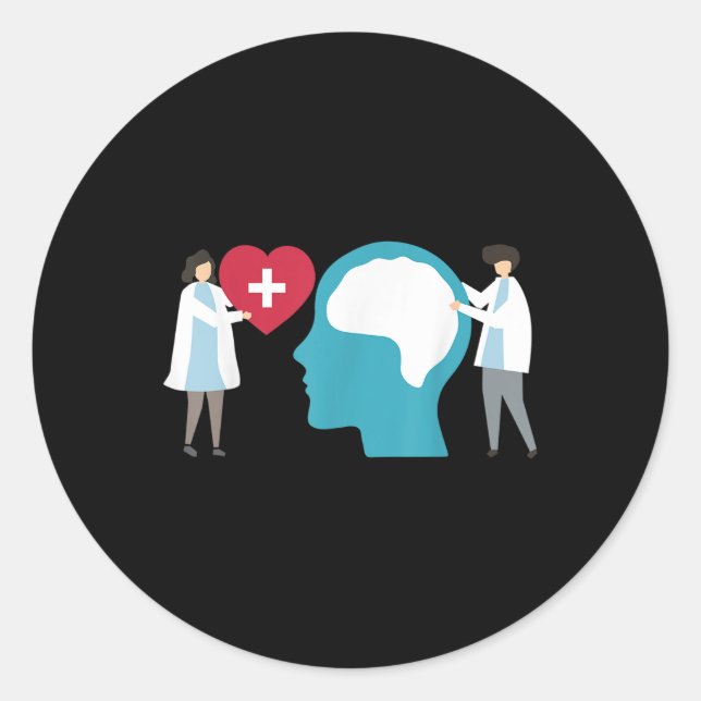 Suicide Prevention - Mental Health Awareness 8  Classic Round Sticker (Front)