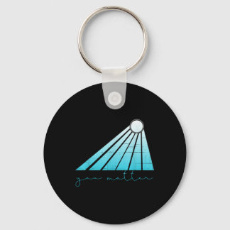 Suicide Prevention Mental Health Teal And Purple Y Keychain