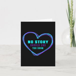 Suicide Prevention No Story Should End Teal And Pu Card