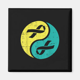 Suicide Prevention Ptsd Awareness Yin Yang Veteran Magnet