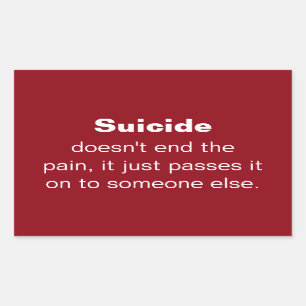 Suicide Prevention Quote Sticker