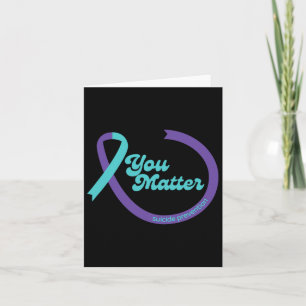 Suicide Prevention Ribbon Mental Health Awareness  Card