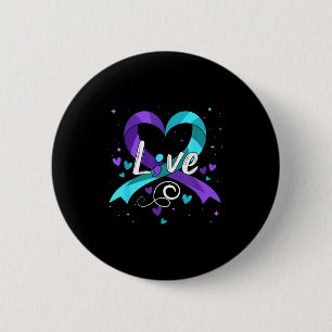 Suicide Prevention - Semicolon Suicide Awareness R 2 Inch Round Button