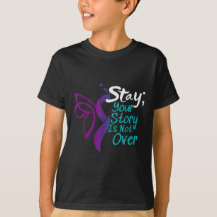 Suicide Prevention Shirt Awareness Semicolon Stay