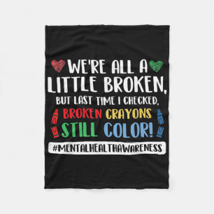 Suicide Prevention Suicide Awareness Quote Fleece Blanket