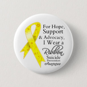 Suicide Prevention Support Hope Awareness 2 Inch Round Button
