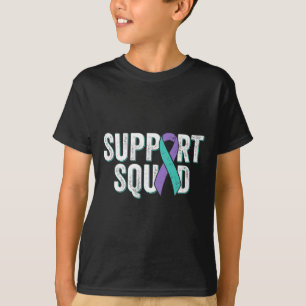 Suicide Prevention Support Squad - Teal Purple Awa T-Shirt