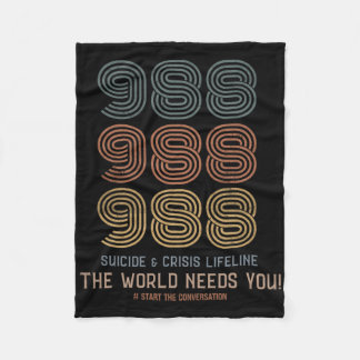 Suicide Prevention The World Needs You  Fleece Blanket