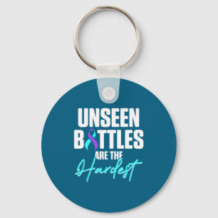 Suicide Prevention Warrior Mental Health Awareness Keychain