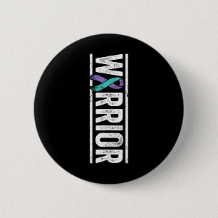 Suicide Prevention Warrior - Sideways Awareness Ri 2 Inch Round Button