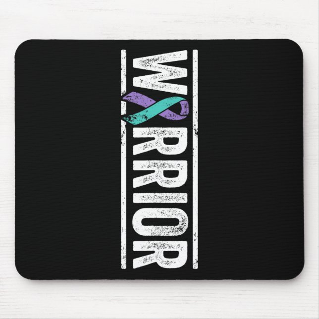 Suicide Prevention Warrior - Sideways Awareness Ri Mouse Pad (Front)