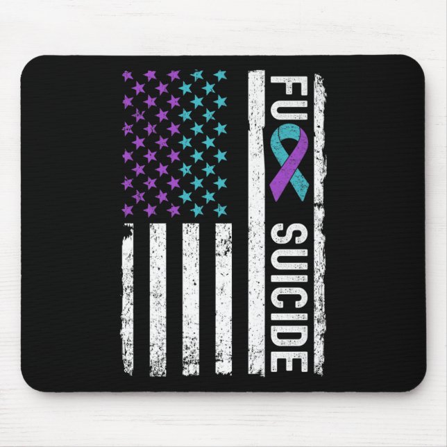 Suicide Prevention Week Awareness Month American F Mouse Pad (Front)