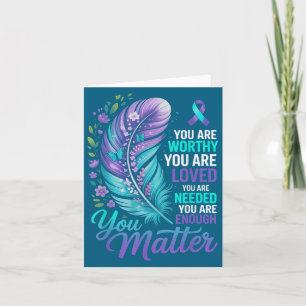 Suicide Prevention You Mental Health Awareness Wom Card
