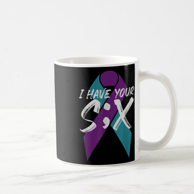 Suicide Semicolon Six Gift  Coffee Mug (Right)