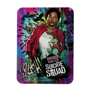 Suicide Squad   Amanda Waller Character Graffiti Magnet