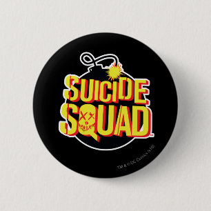 Suicide Squad Bomb Logo 2 Inch Round Button