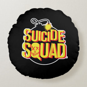 Suicide Squad Bomb Logo Round Pillow