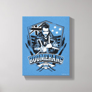 Suicide Squad   Boomerang Badge Canvas Print