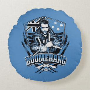 Suicide Squad   Boomerang Badge Round Pillow