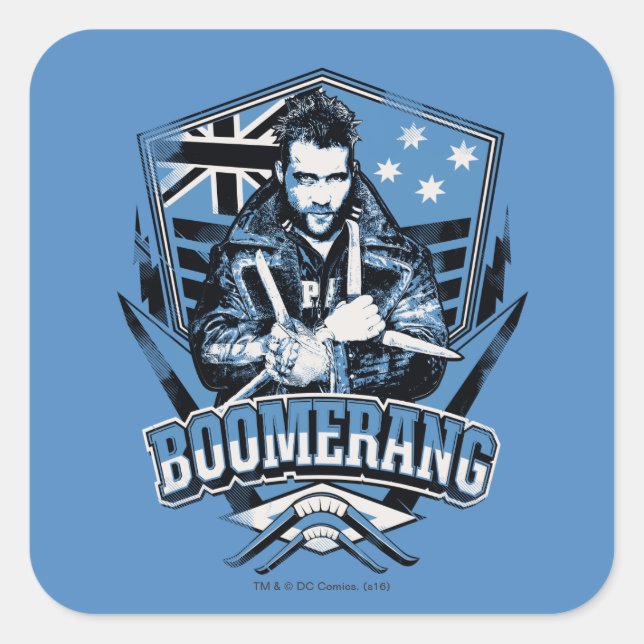Suicide Squad | Boomerang Badge Square Sticker (Front)