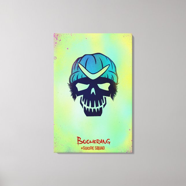 Suicide Squad | Boomerang Head Icon Canvas Print (Front)
