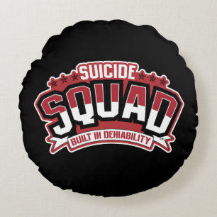 Suicide Squad   Built In Deniability Round Pillow