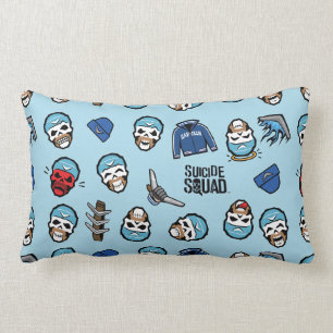 Suicide Squad   Captain Boomerang Emoji Pattern Lumbar Pillow