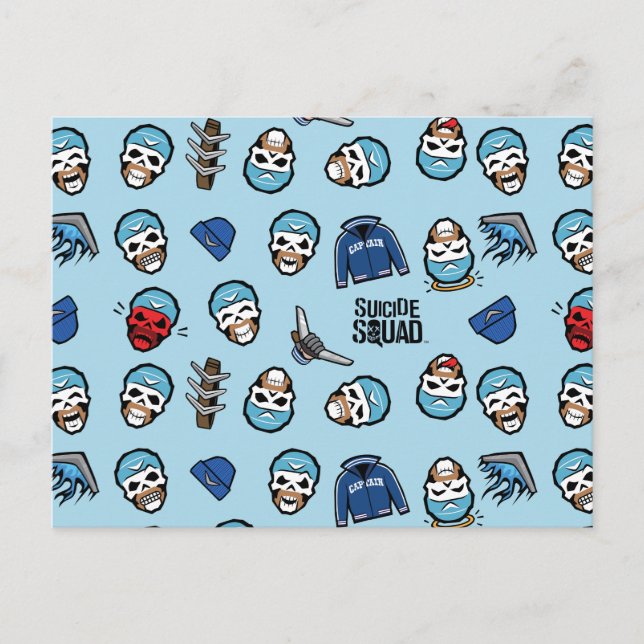 Suicide Squad | Captain Boomerang Emoji Pattern Postcard (Front)