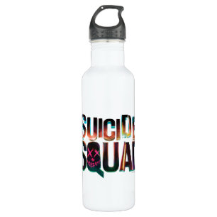 Suicide Squad   Colourful Glow Logo 710 Ml Water Bottle