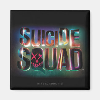 Suicide Squad | Colourful Glow Logo Magnet