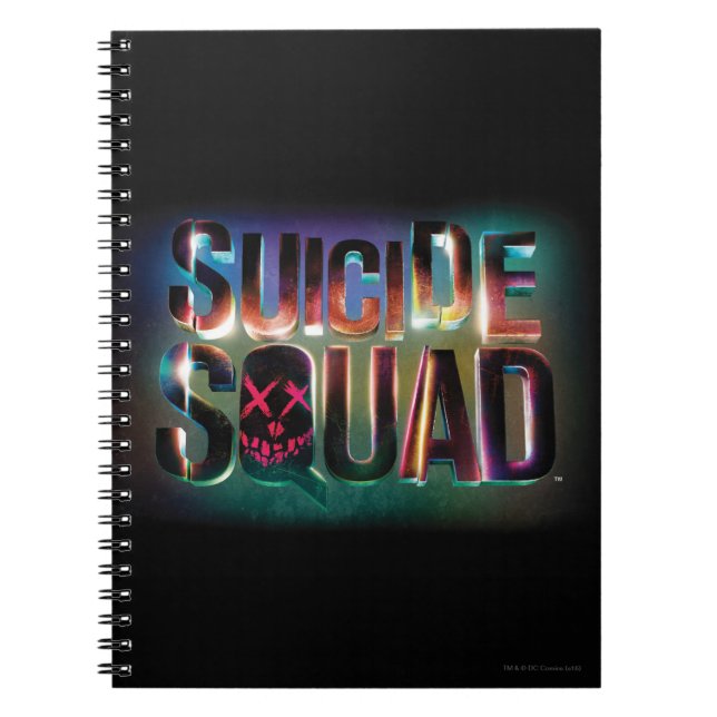 Suicide Squad | Colourful Glow Logo Notebook (Front)