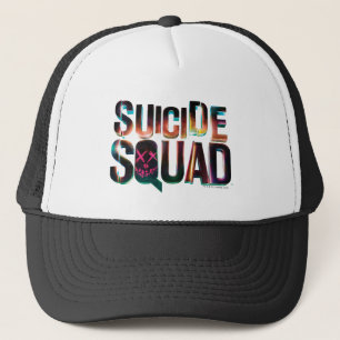 Suicide Squad Colourful Glow Logo Trucker Hat