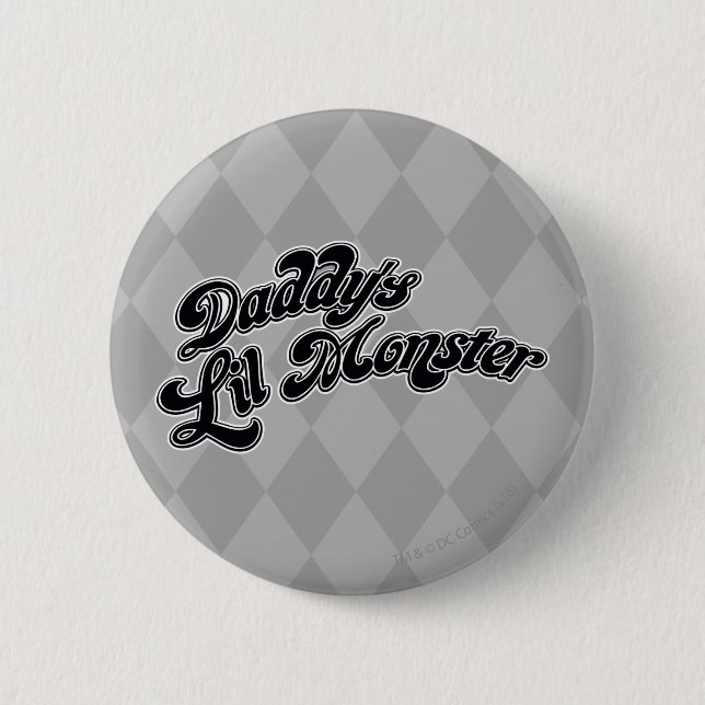 Suicide Squad | Daddy's Lil Monster 2 Inch Round Button (Front)