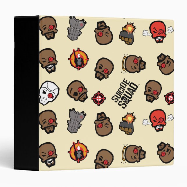 Suicide Squad | Deadshot Emoji Pattern Binder (Front/Spine)