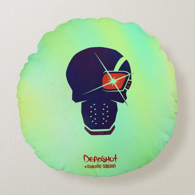 Suicide Squad | Deadshot Head Icon Round Pillow (Front)