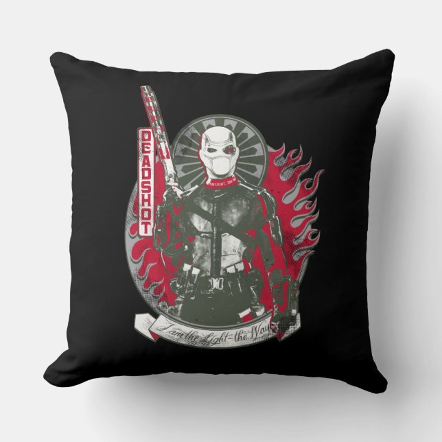 Suicide Squad | Deadshot "I am the Light" Throw Pillow (Front)