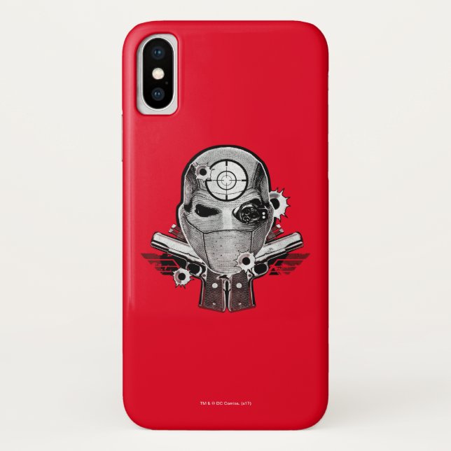 Suicide Squad | Deadshot Mask & Guns Tattoo Art Case-Mate iPhone Case (Back)