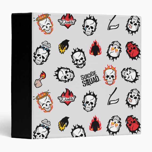 Suicide Squad | Diablo Emoji Pattern Binder (Front/Spine)