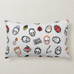 Suicide Squad   Diablo Emoji Pattern Lumbar Pillow