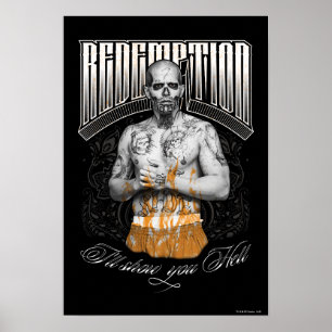 Suicide Squad   El Diablo "Redemption" Tattoo Poster