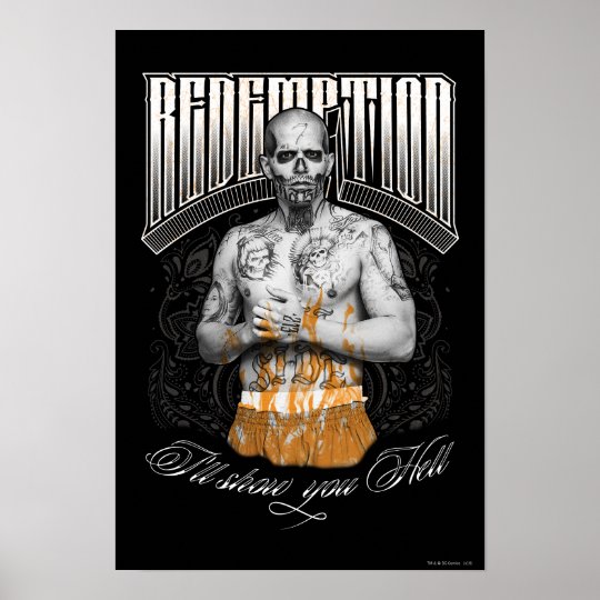 Suicide Squad El Diablo Redemption Tattoo Poster Zazzle Ca Suicide Squad El Diablo Redemption Tattoo Poster Zazzle Ca