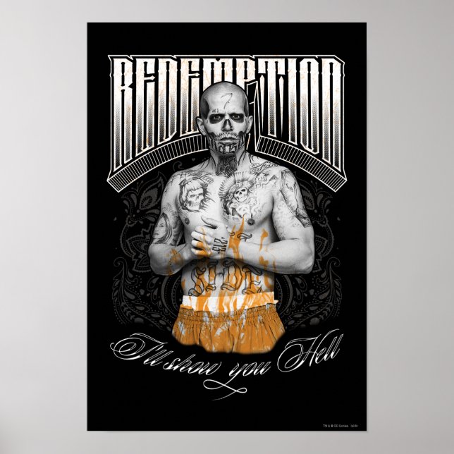 Suicide Squad | El Diablo "Redemption" Tattoo Poster (Front)