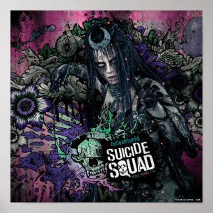 Suicide Squad   Enchantress Character Graffiti Poster