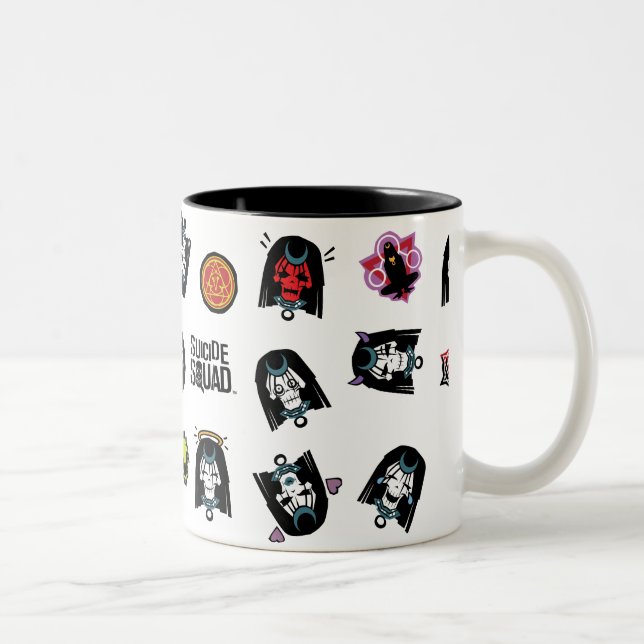 Suicide Squad | Enchantress Emoji Pattern Two-Tone Coffee Mug (Right)