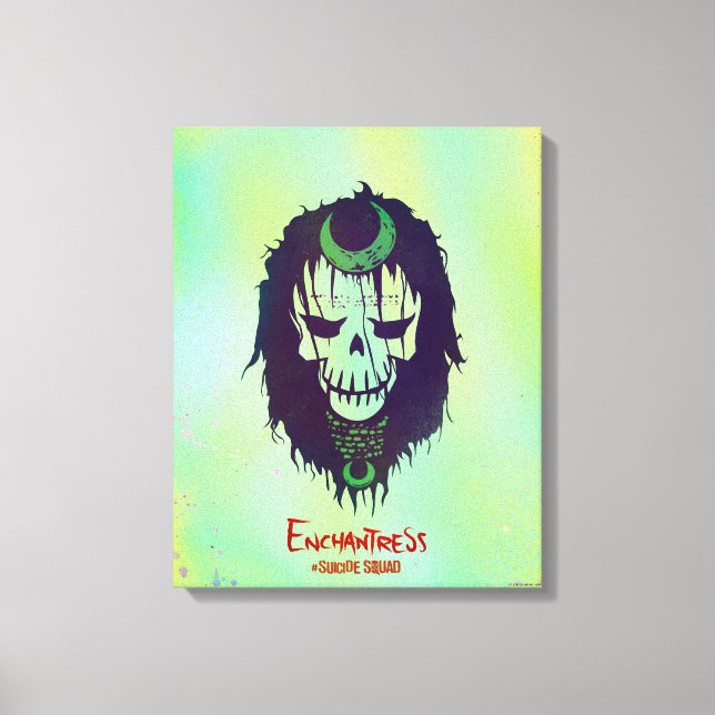 Suicide Squad | Enchantress Head Icon Canvas Print (Front)