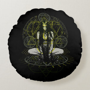 Suicide Squad   Enchantress Magic Circles Round Pillow