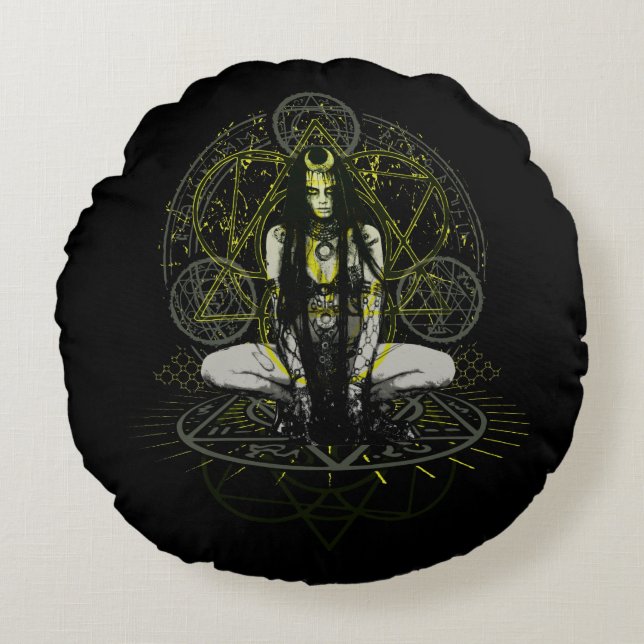 Suicide Squad | Enchantress Magic Circles Round Pillow (Front)