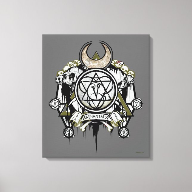 Suicide Squad | Enchantress Symbols Tattoo Art Canvas Print (Front)