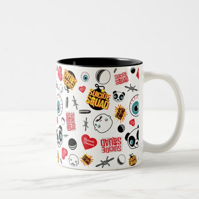 Suicide Squad | Friends Forever Pattern Two-Tone Coffee Mug (Right)