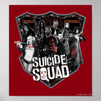 Suicide Squad | Group Badge Photo Poster